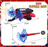 Örümcek Adam Spiderman Ok Atan Vantuz Ağ Fırlatan Eldiven Maske Seti