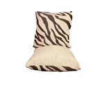 Homeilla Dijital Baskı Mikro Saten Zebra Desenli 2'li Bebek Yastığı