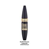 Gabrini Double Long Lash Suya Dayanıklı Fiber Fırça Siyah Rimel