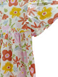 Kız Çocuk Çok Renkli Çiçek Desenli Elbise
