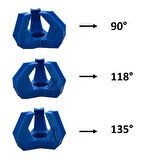 Dremel Için Matkap Ucu Bileme Aparatı (90-118-135 Derece)