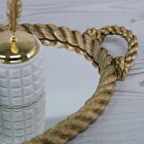 Rope Aynalı Tepsi Altın