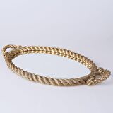 Rope Aynalı Tepsi Altın