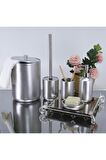 BY SELİM ELEGANCE GÜMÜŞ BANYO SETİ 