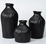 Selim Dublin Küçük Boy Vazo Siyah 