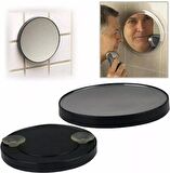10X Büyüteçli Vantuzlu Makyaj Lens Traş Aynası Vantuzlu Büyüteçli Ayna Siyah Nokta Temizleme