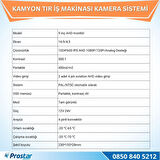 Kamyon Tır ve İş Makinaları için 9 inç AHD Monitörlü 1080P Full HD Kameralı Tak Kullan Set