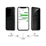 Apple iPhone X Tam Kaplayan 5D Hayalet Privacy Cam