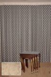 PUANLI MODEL KREM RENK HAZIR İP PERDE 300*280 cm