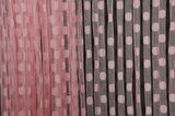 PUANLI MODEL PEMBE RENK İP PERDE HAZIR DÜĞMELERİ DİKİLMİŞ İP PERDE 300*270 cm