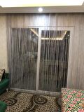 İP MODEL GRİ RENK İP PERDE 300*270 cm - 2 mm şerit