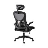 Adore Mobilya Action Ofis ve Çalışma Koltuğu-FileSiyah 57x117x127x63 cm (GxYxD)