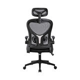 Adore Mobilya Action Ofis ve Çalışma Koltuğu-FileSiyah 57x117x127x63 cm (GxYxD)
