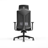 Leader File Sırtlı Multi Mekanizma Ofis Koltuğu-Siyah 67x118-5-128,5x 70 cm (GxYxD)