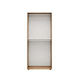 Oryana 2 Kapaklı Gardırop-Koyu Ceviz 90x210x62 cm