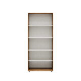 Oryana 2 Kapaklı 5 Bölmeli Gardırop-Koyu Ceviz 90x210x62 cm