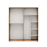 Oryana 4 Kapaklı Gardırop-Koyu Ceviz 180x210x62 cm