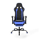 Adore Gaming ProX Oyuncu Koltuğu Siyah / Mavi S.Deri 71x77,5-126x136 cm