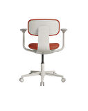 Tesla Comfort Çalışma Koltuğu - Koyu Turuncu Kumaş 61x74-86x60 cm