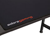 Adore Gaming Commander Oyuncu Masası RGB Carbon Fiber - Siyah 160x75x49-56 cm