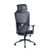 Reflex-S Full Ergonomic Yönetici ve Çalışma Koltuğu File Kumaş - Siyah 66 x 124-134 x -74 cm