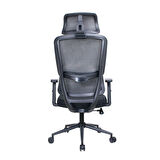Reflex-S Full Ergonomic Yönetici ve Çalışma Koltuğu File Kumaş - Siyah 66 x 124-134 x -74 cm