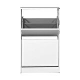 Adore Mobilya Flat Duo 2 Katlı Ayakkabılık Dolabı - Beyaz