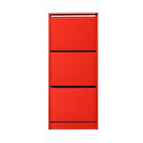 Adore Mobilya Flat Duo 3 Katlı Ayakkabılık Dolabı - Kırmızı