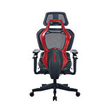 Adore Mobilya Gaming Epic Profesyonel Oyuncu ve Yönetici Koltuğu-Siyah File-Kırmızı 68,5x116-123,5x68 cm (GxYxD)