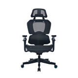 Adore Mobilya Gaming Epic Profesyonel Oyuncu ve Yönetici Koltuğu-Siyah File-Mavi 68,5x116-123,5x68 cm (GxYxD)
