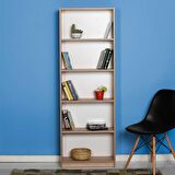 Adore Mobilya Modern 5 Raflı Kitaplık - Sonoma