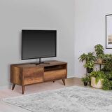 Adore Mobilya Retro Çekmeceli Tv Sehpası-Oslo Ceviz