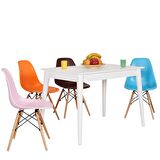Adore Mobilya Ntconcept Çok Amaçlı Masa Ahşap 77 x 110 cm Beyaz 