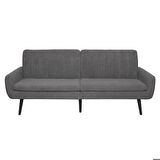 Retro Serisi Teddy 3 Kişilik Kanepe-Gri 210x85x100 cm