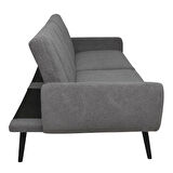 Retro Serisi Teddy 3 Kişilik Kanepe-Gri 210x85x100 cm