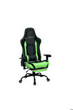 Adore Gaming Combo Profesyonel Oyuncu ve Çalışma Koltuğu-Siyah-Yeşil 71x130-139,5x58 cm (GxYxD)