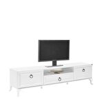 Adore Mobilya Country 2 Kapaklı Çekmeceli Tv Ünitesi - Diamond Beyaz