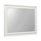 Country Şifonyer Aynası - Mat Lake Beyaz 90x65x4 cm (GxYxD)