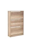 Flat Duo 3 Katlı Geniş Ayakkabılık-açık Ceviz(tori) 73x119x26 Cm (gxyxd)