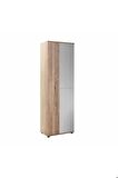 Porto 10 Raflı Kapaklı Ve Aynalı Ayakkabılık-açık Ceviz(tori) 60x187x35 Cm (gxyxd)