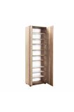 Porto 10 Raflı Kapaklı Ve Aynalı Ayakkabılık-açık Ceviz(tori) 60x187x35 Cm (gxyxd)