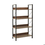 Adore Mobilya Profile 4 Raflı Kitaplık-Koyu Ceviz(Oslo Ceviz) 73x136x35 cm (GxYxD)