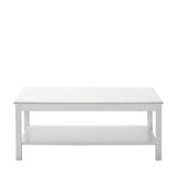 Adore Mobilya Rustik Dikdörtgen Orta Sehpa-Mat Beyaz 103x40x60 cm (GxYxD)