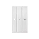 Adore Mobilya Hampton 3 Kapılı Gardırop-Mat Beyaz 103x185x52 cm (GxYxD)