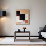 Rio Dikdörtgen Sehpa - Antrasit/Kontra 60x43x40 cm (GxYxD)