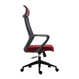 Adore Mobilya Neo Yönetici ve Çalışma Koltuğu-File Kumaş-Koyu Kırmızı 57,5x121-131x56 cm (GxYxD)