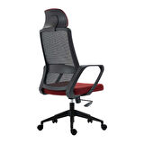 Adore Mobilya Neo Yönetici ve Çalışma Koltuğu-File Kumaş-Koyu Kırmızı 57,5x121-131x56 cm (GxYxD)