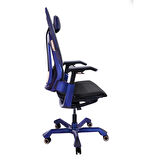 Adore Mobilya Gaming T0 Next Generation Oyuncu ve Yönetici Koltuğu-Mavi-Siyah 75x130-139,5x70 cm (GxYxD)