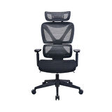 Unique-S Yönetici ve Çalışma Koltuğu-Siyah 74x117.5-127x65.5 cm
