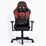 Adore Gaming Apollo Profesyonel Oyuncu ve Yönetici Koltuğu-Siyah-Çizgi Kırmızı 42x124-131,5x64 cm